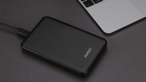 Aukey USB-C 2.5" Hard Drive/SSD Enclosure | $11 | Amazon | Promo code AUKEYB11